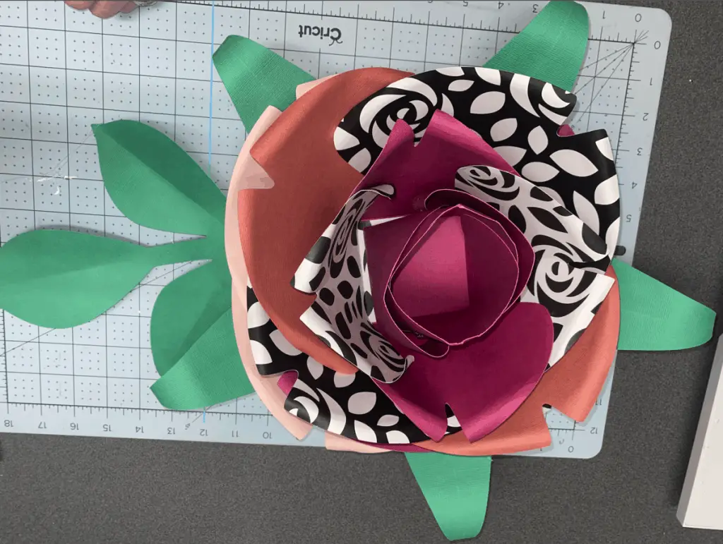image of finished paper flower