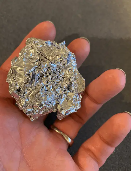 aluminum foil ball