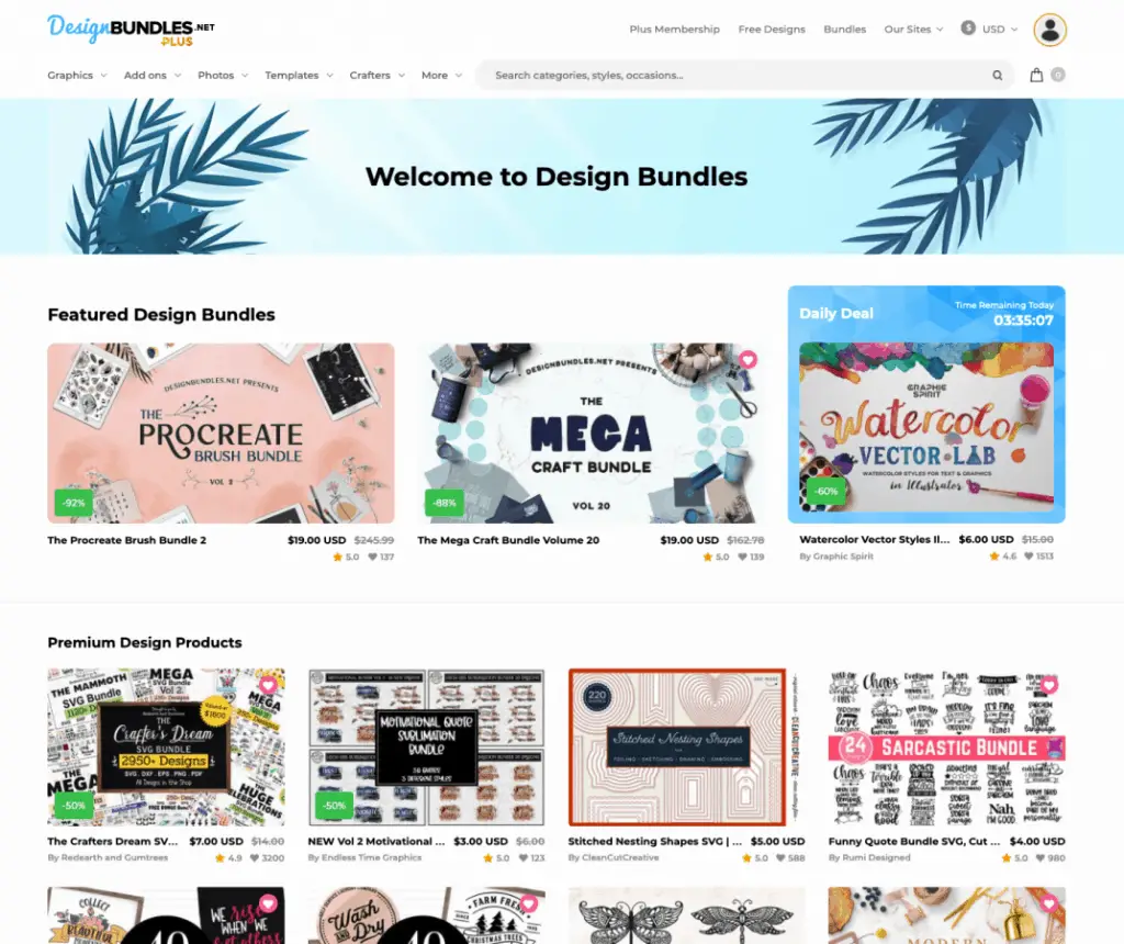 design bundles website