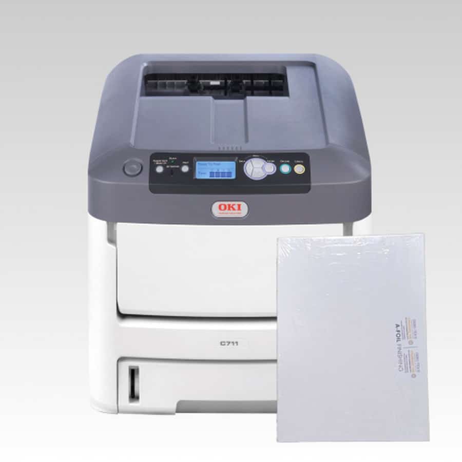 OKI C711WT White Toner Printer Bundle