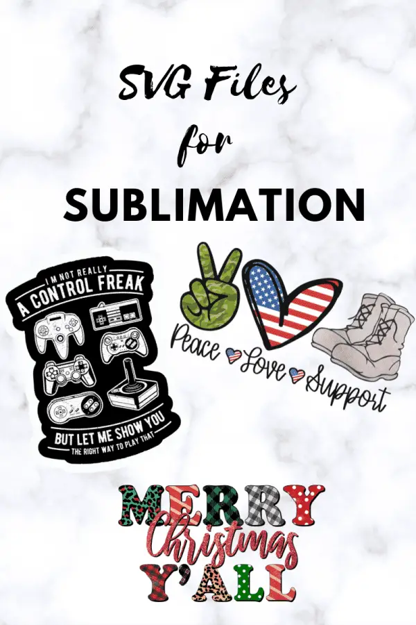 SVG for sublimation