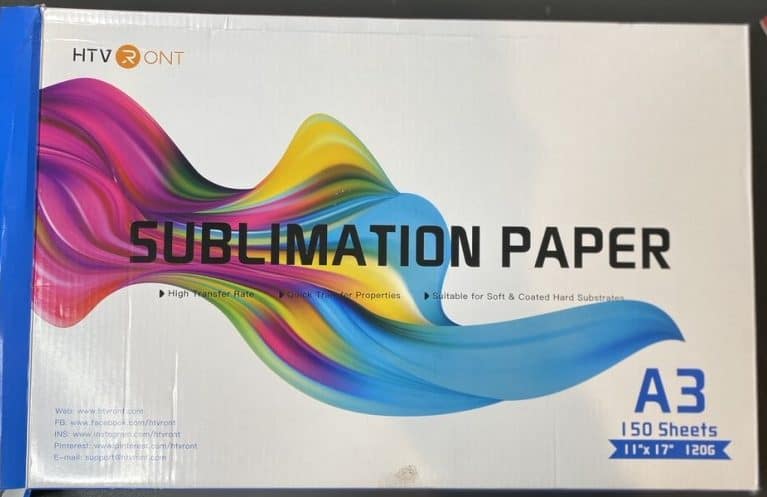 HTV Ront Sublimation Paper