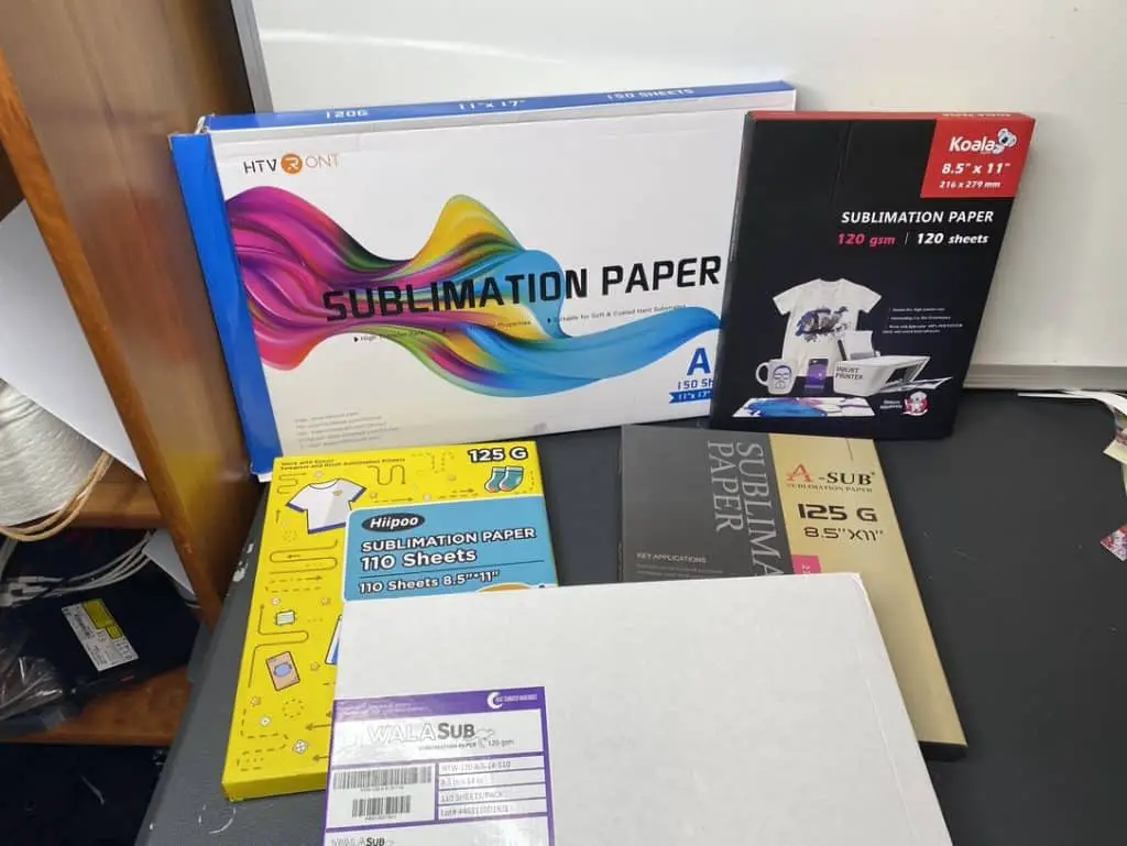 Sublimation Transfer Paper Comparison