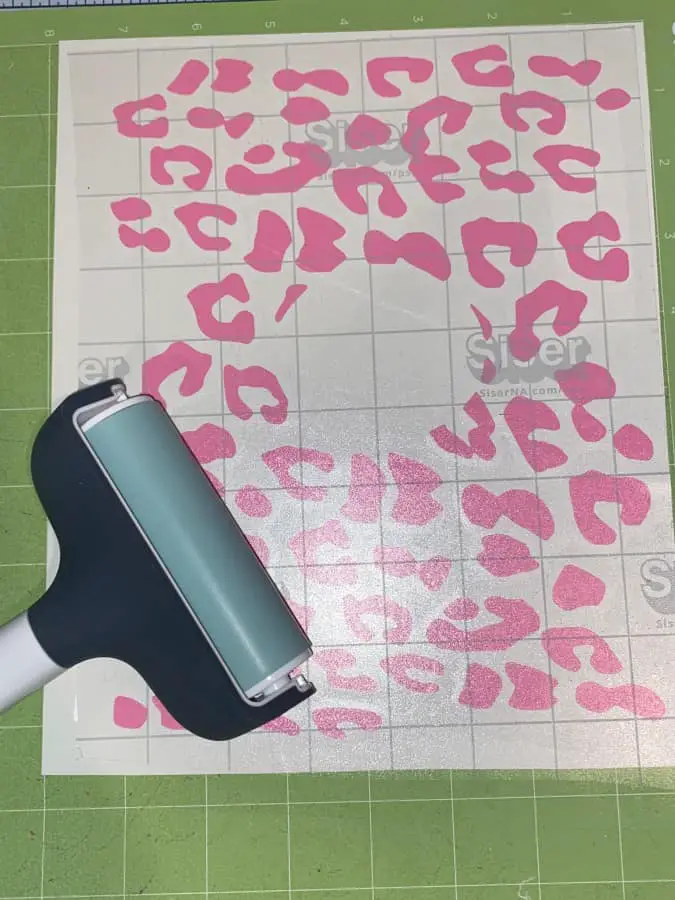 Smooth transfer tape over decal